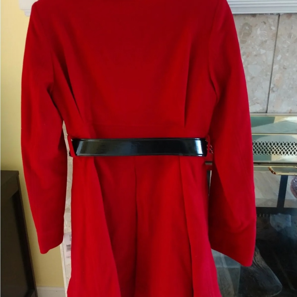 LAUNDRY by Design Red Holiday Christmas Wool Coat NWT $500 - Picture 5 of 7